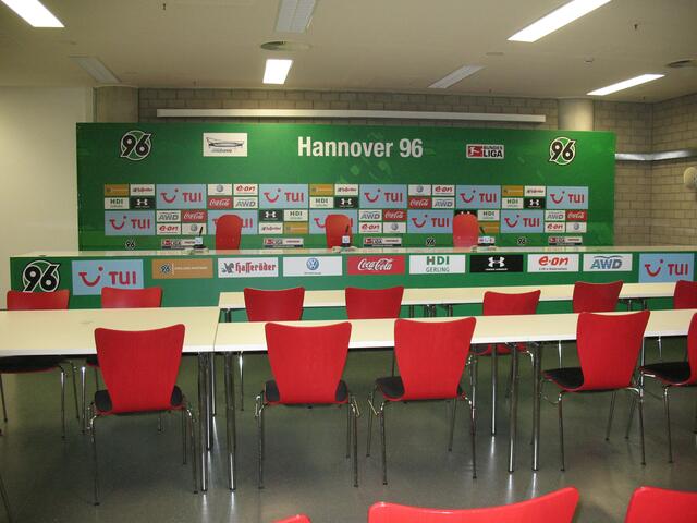 Pressekonferenzen werden hier abgehalten.