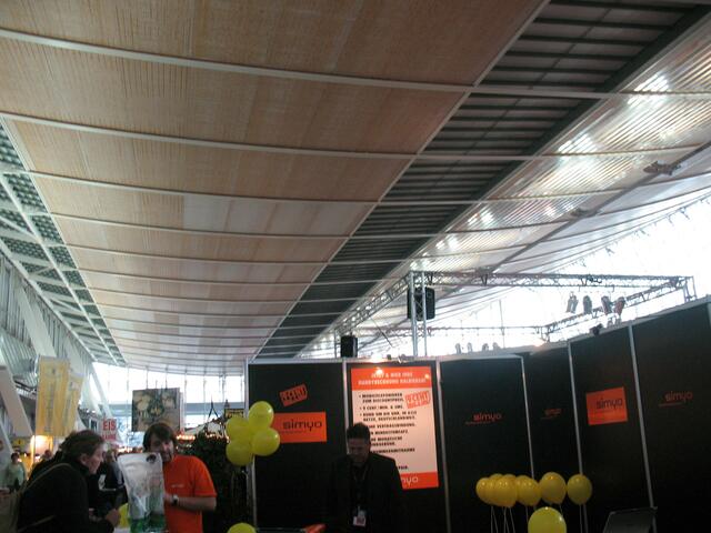 Beeindruckende Konstruktion des Daches!