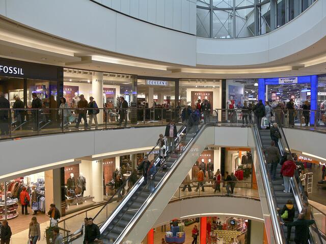Shoppen auf 3 Ebenen