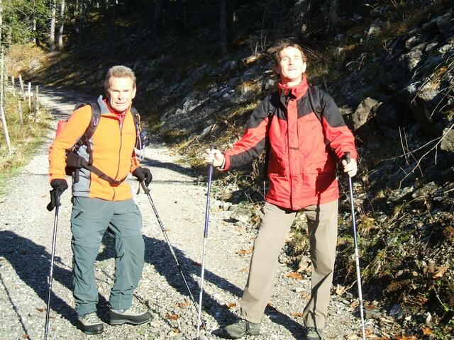 Charly und Thomas beim Sonne tanken