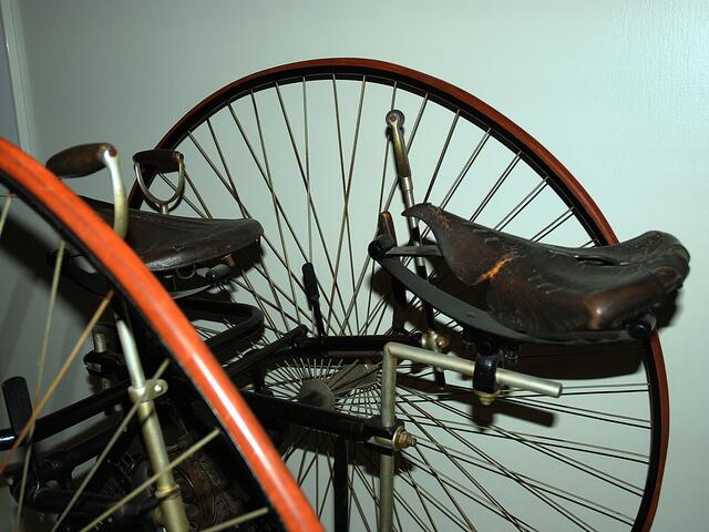 Ein Tandem - wer fuhr damit durch Hannovers Straßen?