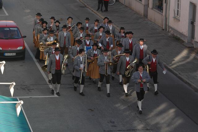 eine der größten Blaskapellen beim Umzug, Blaskapelle Schöngeising