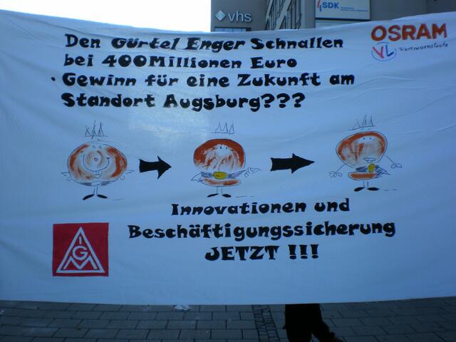 Osram macht Millionen-Gewinne an den Standorten Augsburg und Schwabmünchen. Trotzdem müssen die Mitarbeiter um ihre Arbeitsplätze bangen