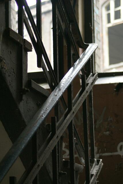 Das Treppenhaus ist noch begehbar