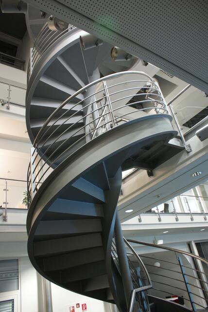 Die Treppe ist einfach der Blickfang