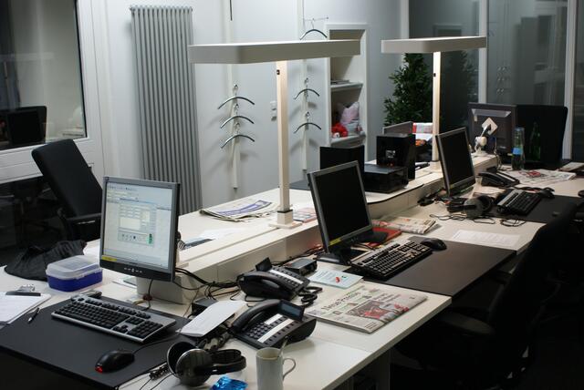Hier arbeitet eine der Redaktionen