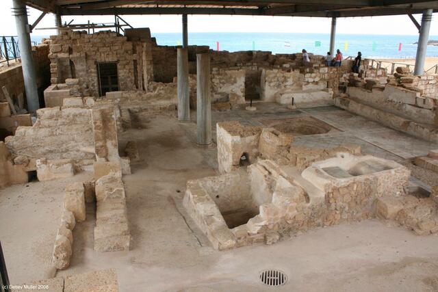 Caesarea: Ein Badehaus.