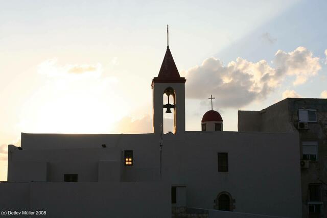 Die einzige Kirche in Akko. (Das ist natürlich nicht richtig. S. Kommentare)