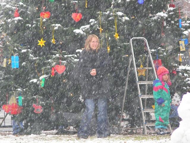 Schneetreiben.