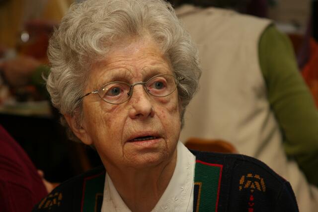 ...Margarete, älteste Teilnehmerin mit 93 Jahren...