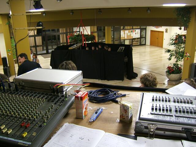Blick von der Techniktribüne.
