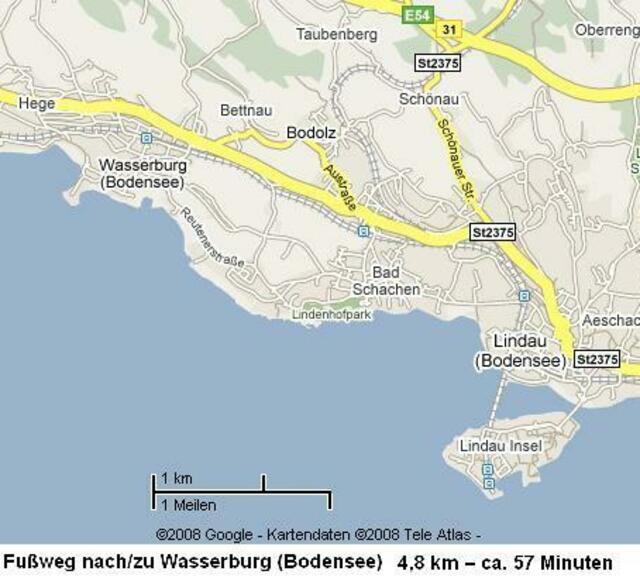 Wanderweg von Lindau nach Wasserburg am Bodensee (c) Obermaier