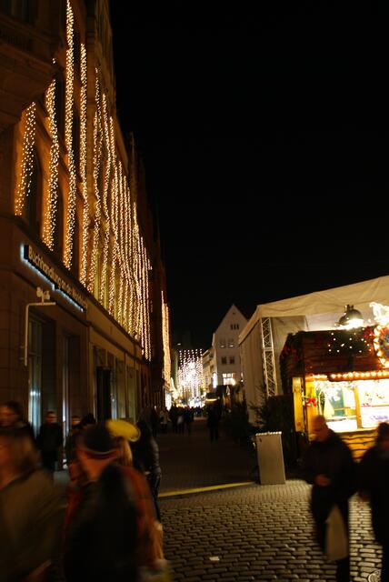 Der Markt von hinten