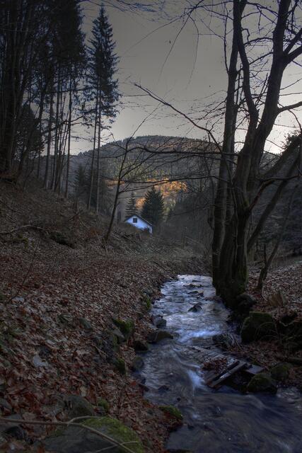 Blick in Richtung Sieber durch ein Seitental