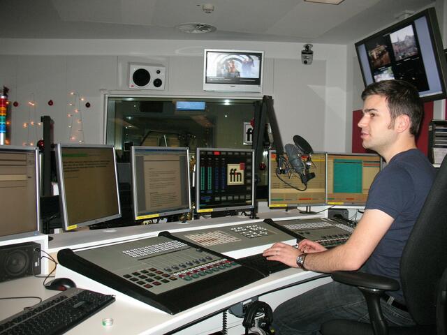 Moderator Jan Zerbst bei der Arbeit!