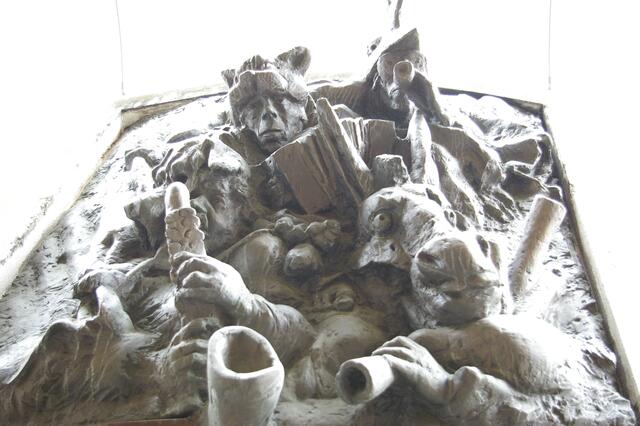 moderne Variante der Bremer Stadtmusikanten am Packhaus