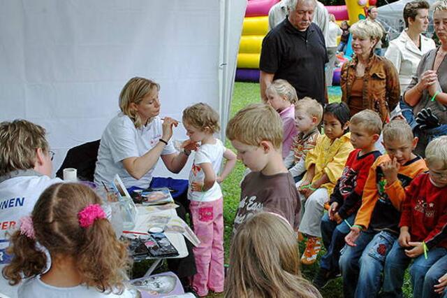 Kinderschminken war sehr beliebt