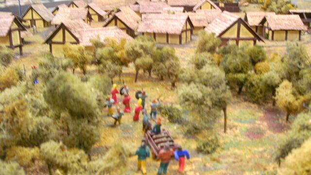 Modell einer Hallstattsiedlung 8.-4.Jhdt v.Chr.