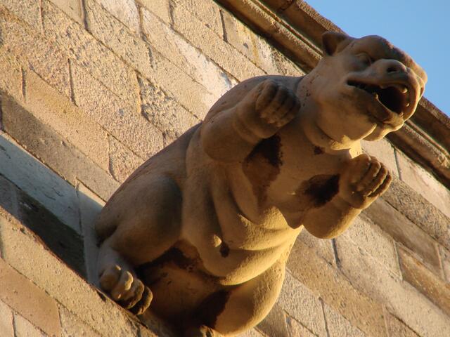 Detalle de una gárgola