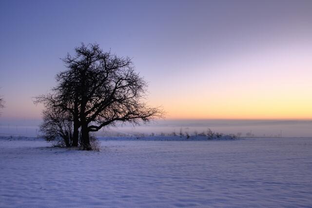 Sonnenuntergang in Böhmenkirch
