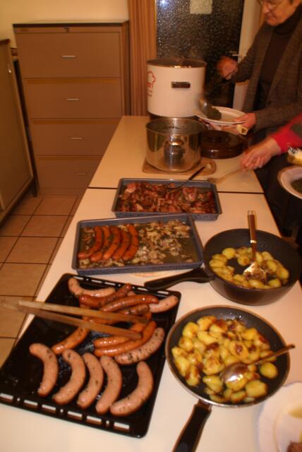 Der leckere Grünkohl mit Bregenwurst ...