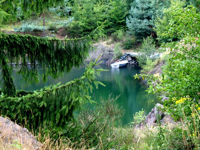 Erster Durchblick zum Angelsee