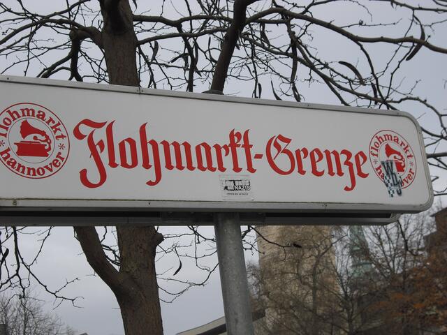 Flohmarkt-Grenze