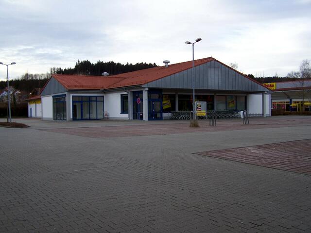 Der ehemilge Lidl-Laden steht leer