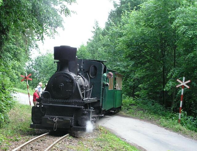 Feldwegkreuzung im Walde