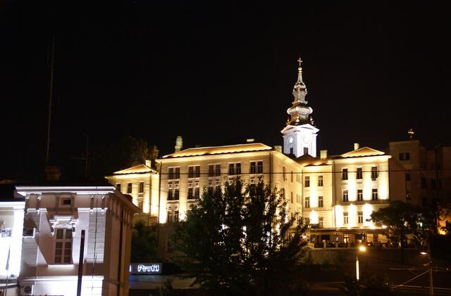 Blick zur Domkirche und Residenz des Patriarchen
