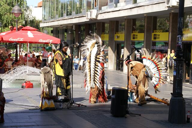 Kleinkunst in der Fußgängerzone
