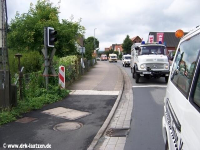 Übung "Kraftfahrzeugmarsch"