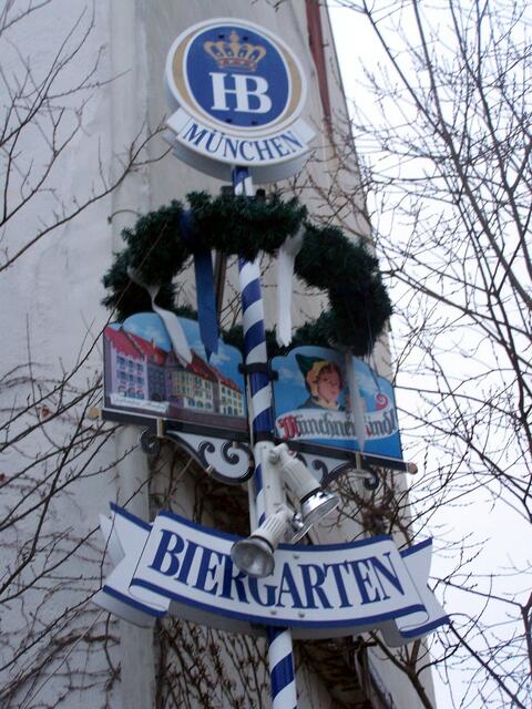 und bald wird die Biergartensaison eröffnet.......