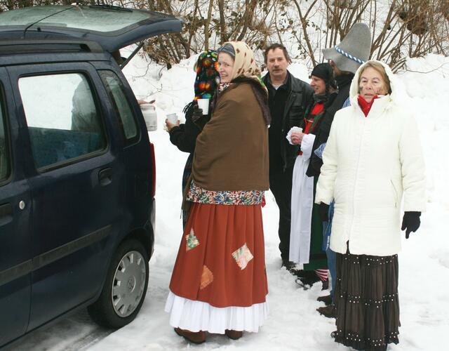 Kaffeeklatsch vor der Heimfahrt