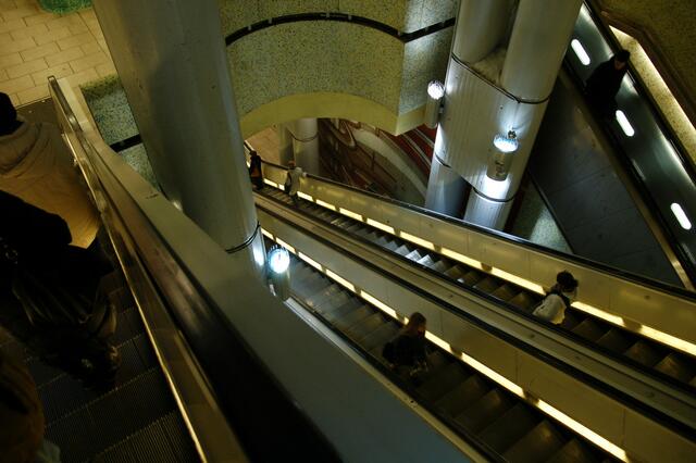 Rolltreppen....