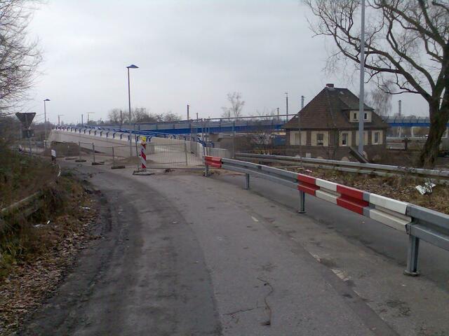 zur Kanalstraße führt die neue Rampe