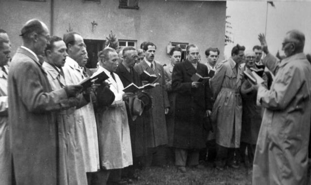 Sängerrunde 1950 bei der ESV Fahnenweihe