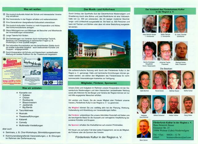 Infos über den Verein "Förderkreis Kultur in der Region e.V."