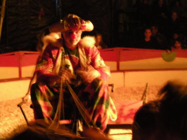Clown mit Kutsche