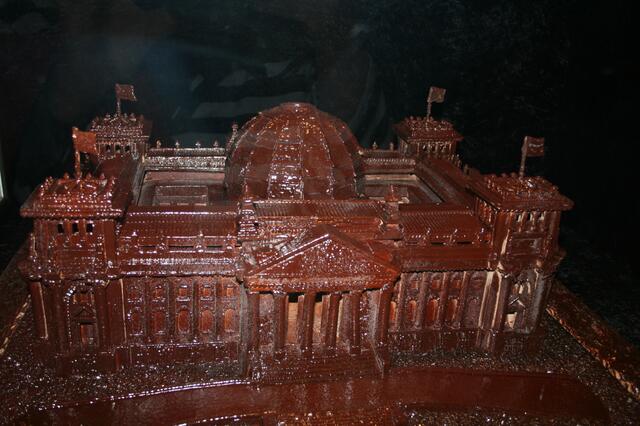 Der Reichstag aus Schokolade