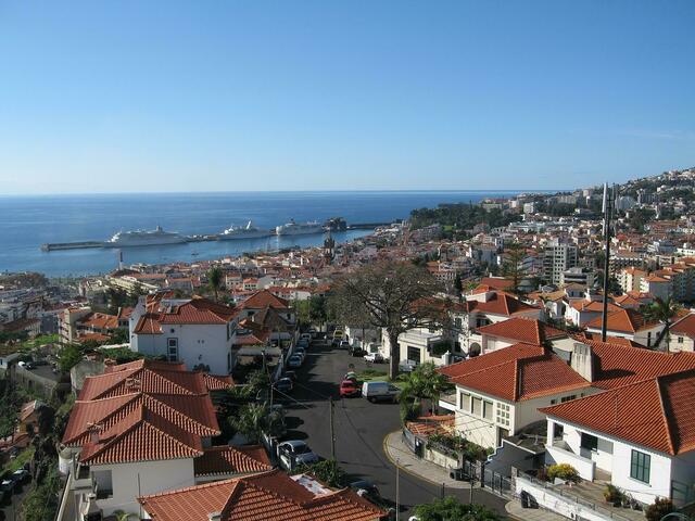 Funchal von oben gesehen
