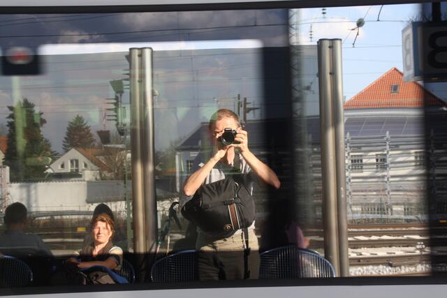 der Autor beim Trainspotting