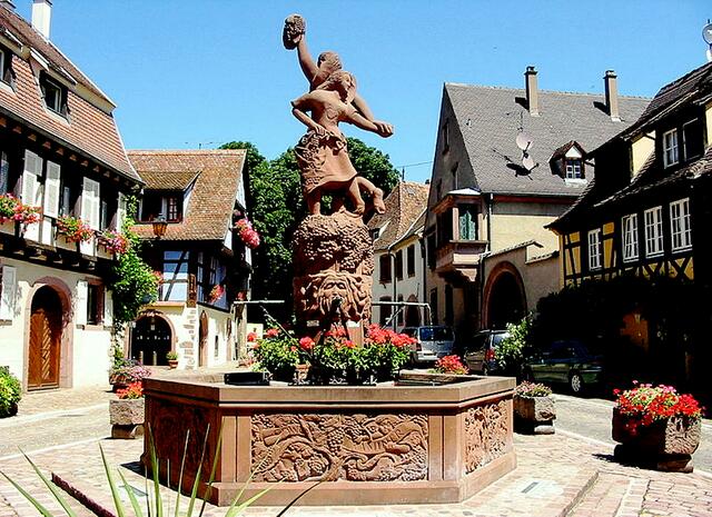 Kientzheim. Dieser ruhige kleine Ort | Foto: Christian Amet - http://commons.wikimedia.org/wiki/File:Kientzheim_fontaine.JPG?uselang=de