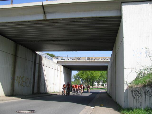 Zwei Eisenbahnbrücken der Hafenstraße