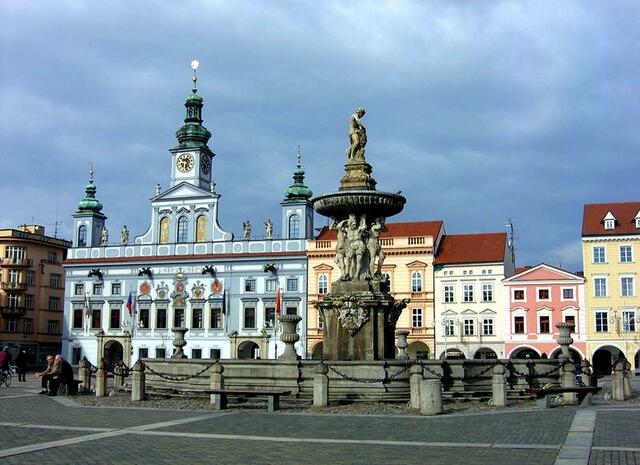 die südböhmische Hauptstadt Budweis. | Foto: Norbert Aepli - http://commons.wikimedia.org/wiki/File:2006-04-02_Budweis_013.JPG