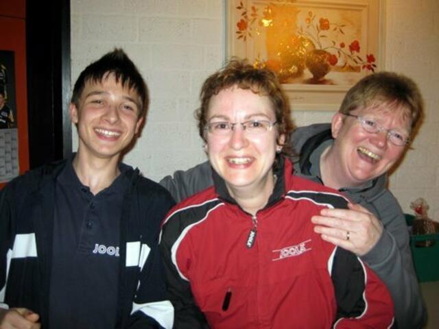 Nico Feige und Yvonne Wesoly sind die Vizevereinsmeister 2009 im Doppel