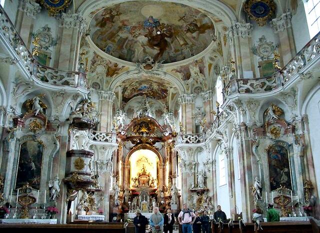 Eine der schönsten, anmutigsten und kunstvollsten Barockschöpfungen. | Foto: Fb78 - http://commons.wikimedia.org/wiki/File:Birnau_2005_innen.jpg