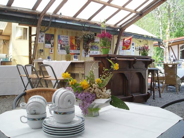 Gepflegter Biergarten
