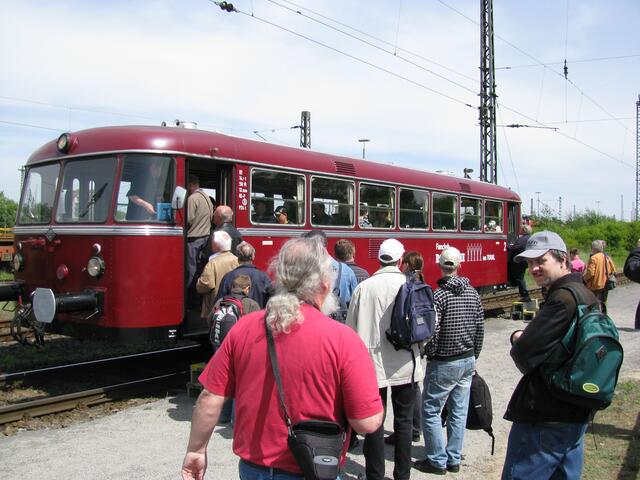 Das Hauptstellwerk ist nur auf dem Schienenwege zu erreichen (für die Besucher)