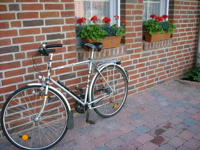 Rot / Blau mit Ortsbrandmeister-Einsatzfahrrad